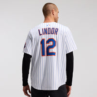 New York Mets Francisco Lindor White jersey – view 4