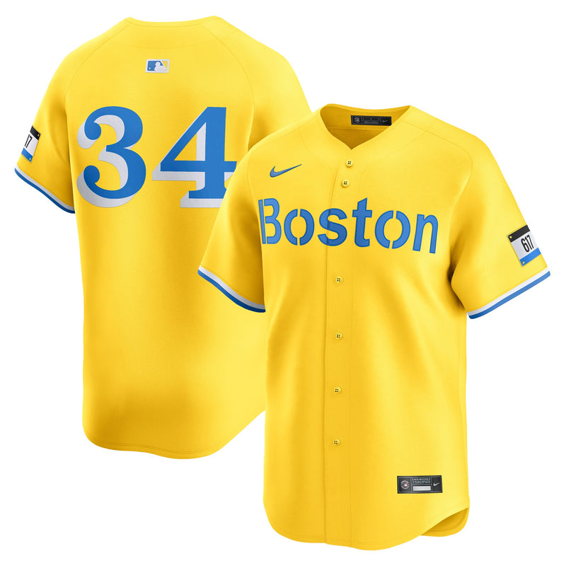 Boston Red Sox David Ortiz Gold jersey – view 1