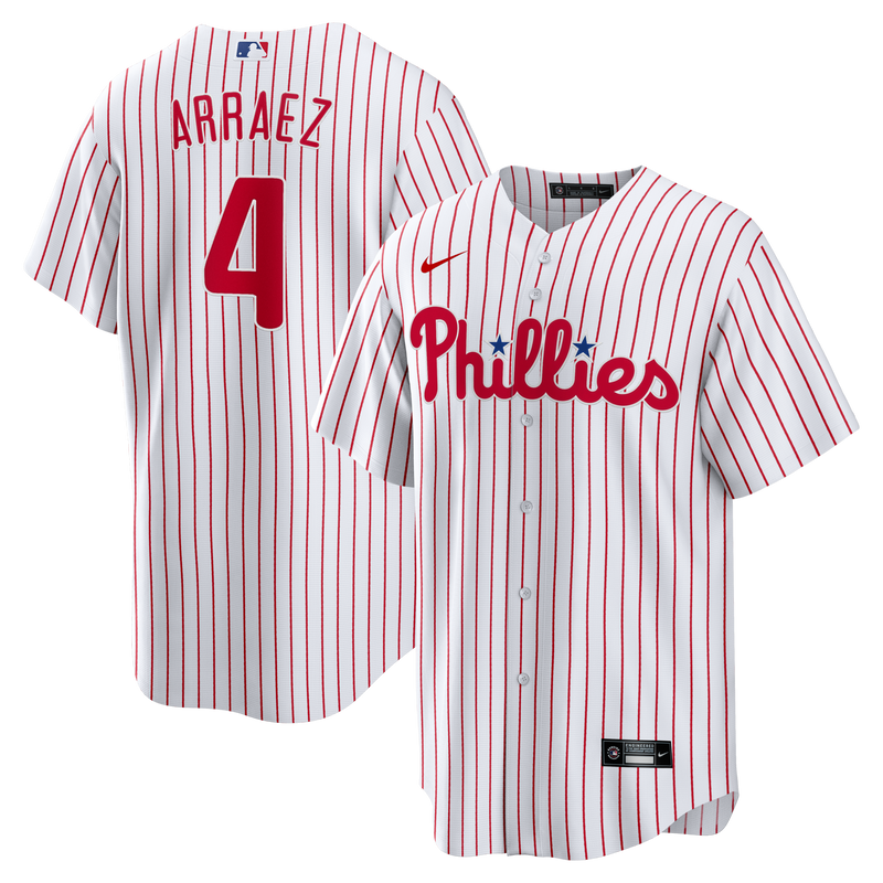 Philadelphia Phillies Luis Arraez White jersey – view 1