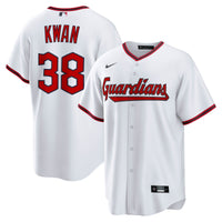 Cleveland Guardians Steven Kwan White jersey – view 2