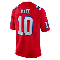 New England Patriots Drake Maye Red jersey – view 4