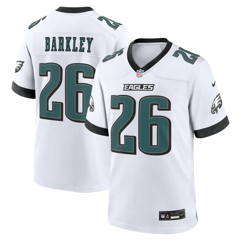 Philadelphia Eagles Saquon Barkley White jersey – view 1
