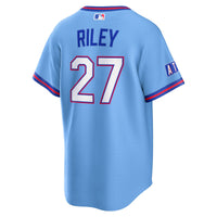 Atlanta Braves Austin Riley Blue jersey – view 4