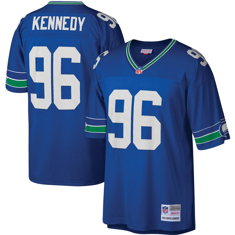 Seattle Seahawks Cortez Kennedy Royal jersey – view 1
