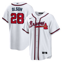 Atlanta Braves Matt Olson White jersey – view 2