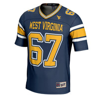 West Virginia Mountaineers Navy jersey – view 3