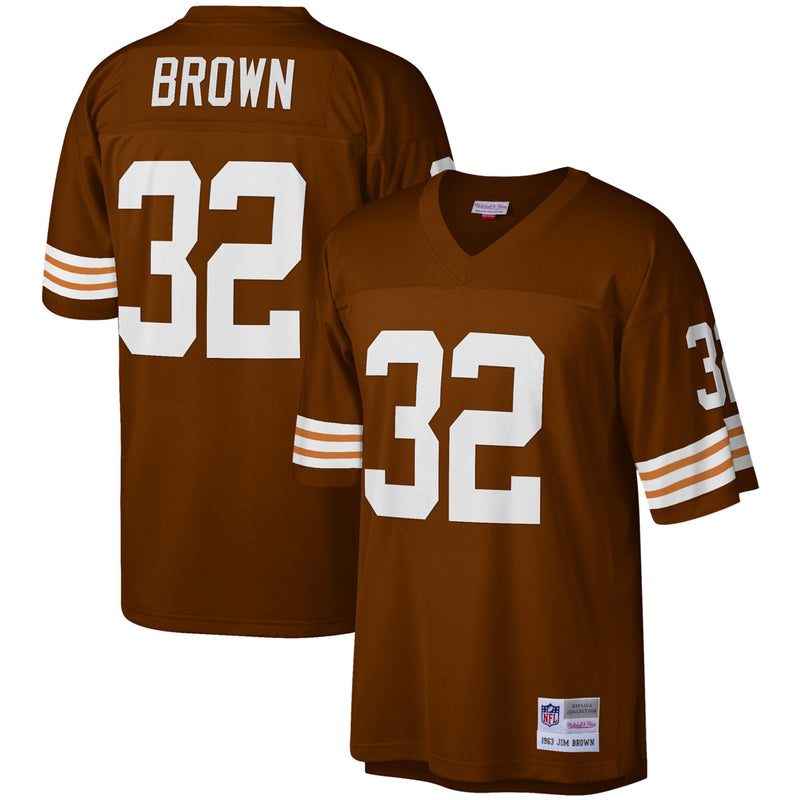 Cleveland Browns Jim Brown Brown jersey – view 1