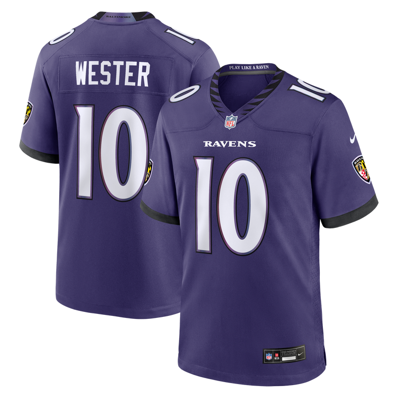 Baltimore Ravens LaJohntay Wester Purple jersey – view 1