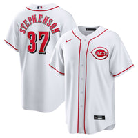Cincinnati Reds Tyler Stephenson White jersey – view 1
