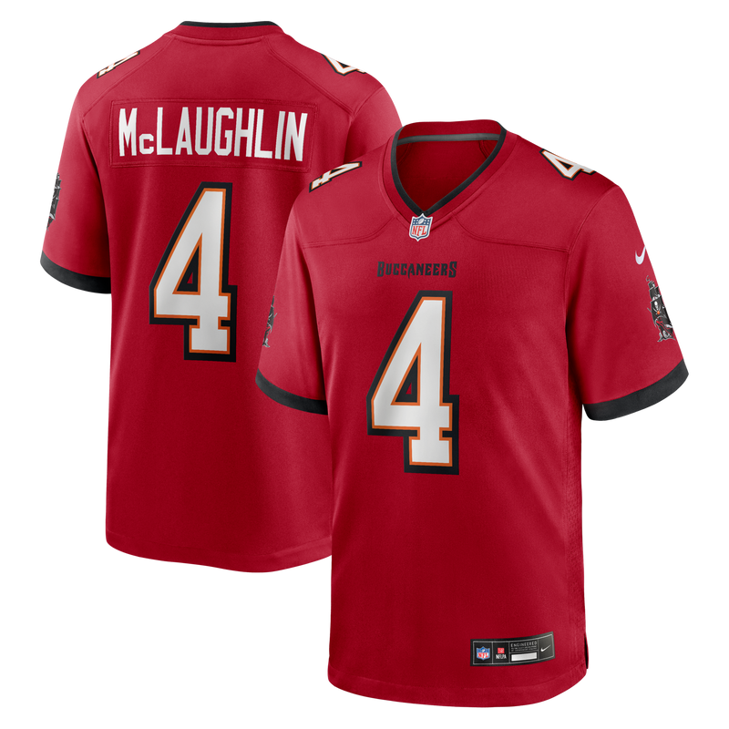 Tampa Bay Buccaneers Chase McLaughlin Red jersey – view 1