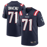 New England Patriots Mike Onwenu Navy jersey – view 2