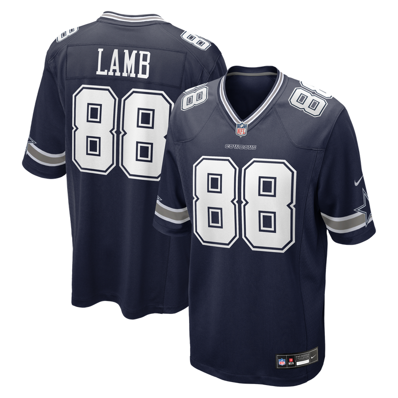 Dallas Cowboys CeeDee Lamb Navy jersey – view 1