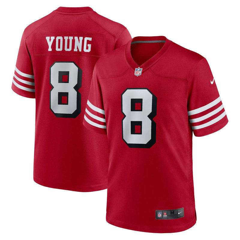 San Francisco 49ers Steve Young Scarlet jersey – view 1