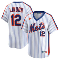 New York Mets Francisco Lindor White jersey – view 1