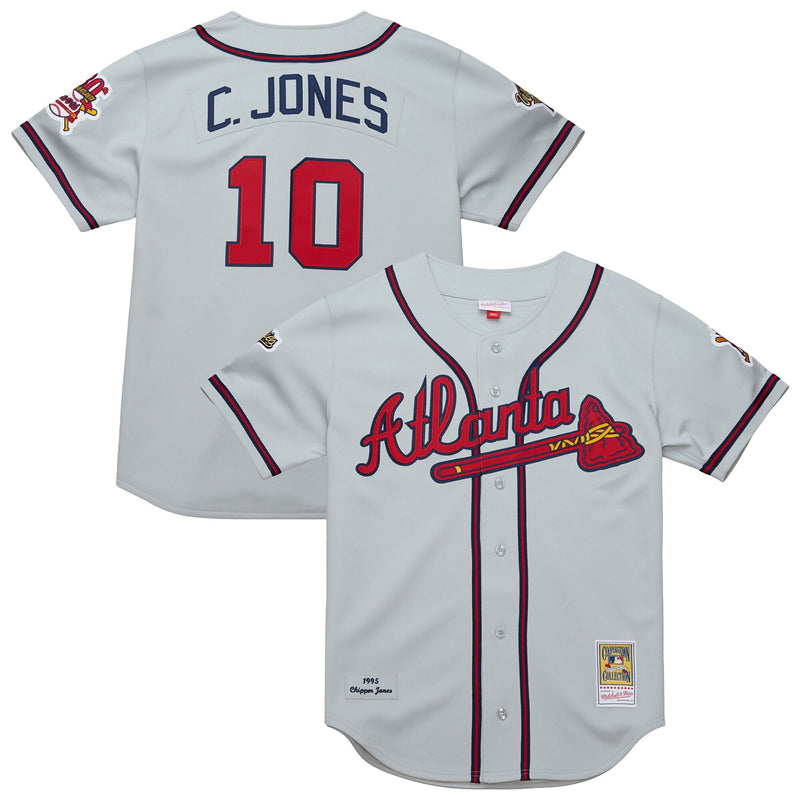 Atlanta Braves Chipper Jones Gray jersey – view 1