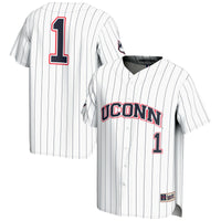 UConn Huskies Lightweight Baseball White jersey – view 1