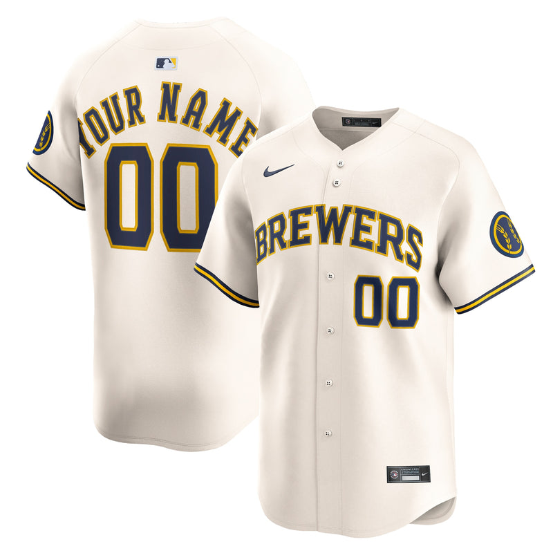 Milwaukee Brewers Cream jersey – view 1