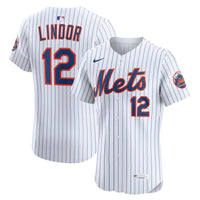 New York Mets Francisco Lindor White jersey – view 2