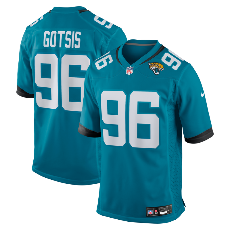 Jacksonville Jaguars Adam Gotsis Teal jersey – view 1