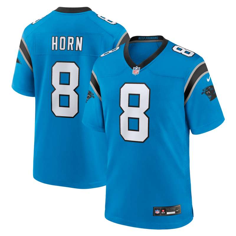 Carolina Panthers Jaycee Horn Blue jersey – view 1