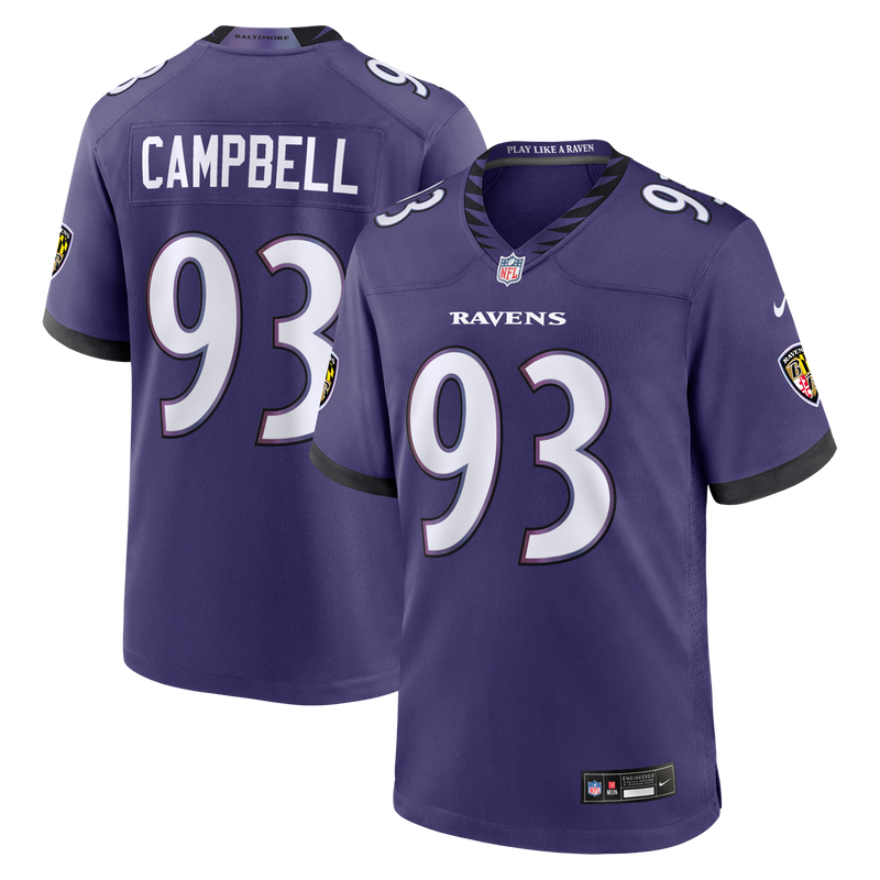 Baltimore Ravens Calais Campbell Purple jersey – view 1