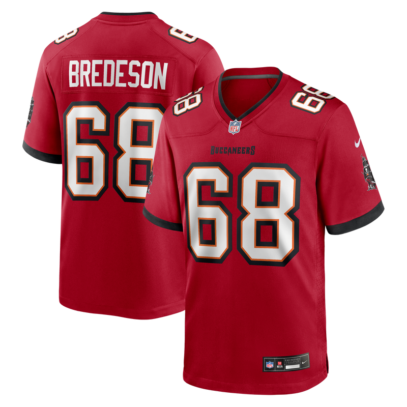 Tampa Bay Buccaneers Ben Bredeson Red jersey – view 1