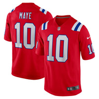 New England Patriots Drake Maye Red jersey – view 1