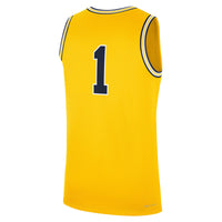 Jordan Brand #1 Maize Michigan Wolverines Alternate Replica Jersey – view 4
