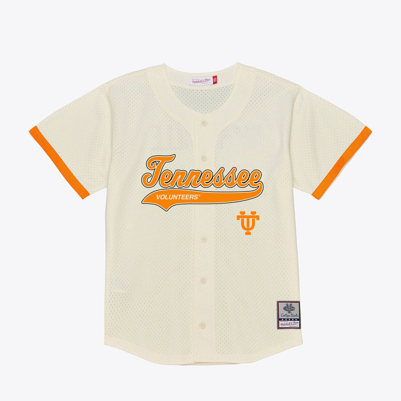 Tennessee Volunteers Mesh Button-Up Cream jersey – view 1