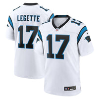 Carolina Panthers Xavier Legette White jersey – view 2