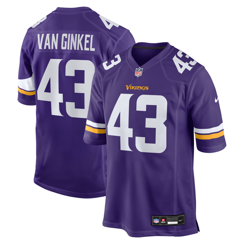 Minnesota Vikings Andrew Van Ginkel Purple jersey – view 1