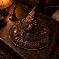 Elm Street Quilted Witch Hat - Angle