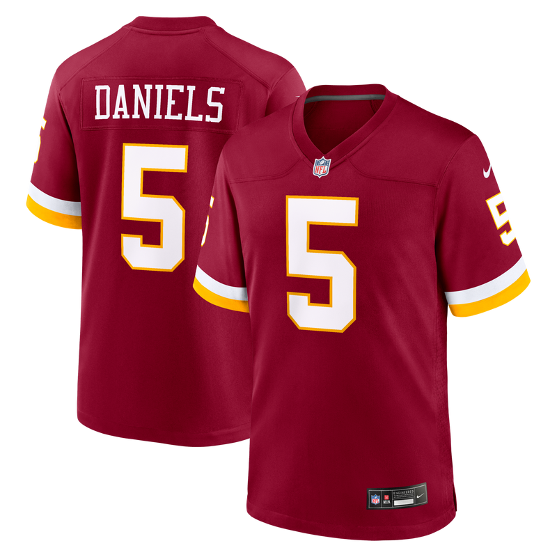 Washington Commanders Jayden Daniels Burgundy jersey – view 1
