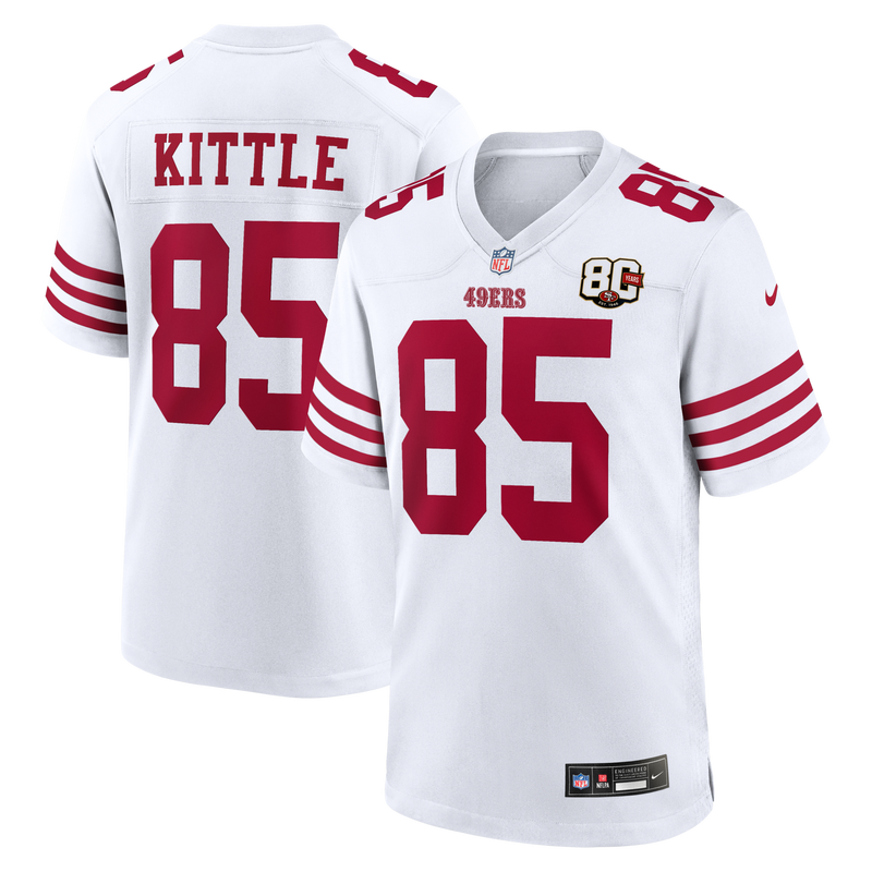San Francisco 49ers George Kittle White jersey – view 1