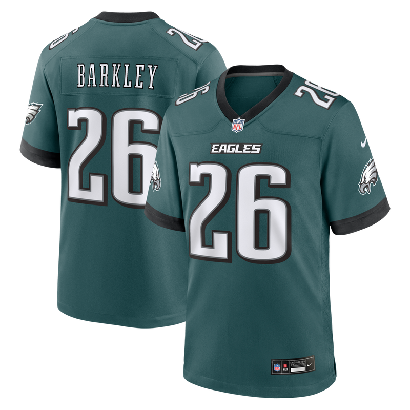 Philadelphia Eagles Saquon Barkley Green jersey – view 1