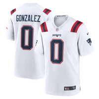 New England Patriots Christian Gonzalez White jersey – view 2