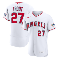 Los Angeles Angels Mike Trout White jersey – view 1