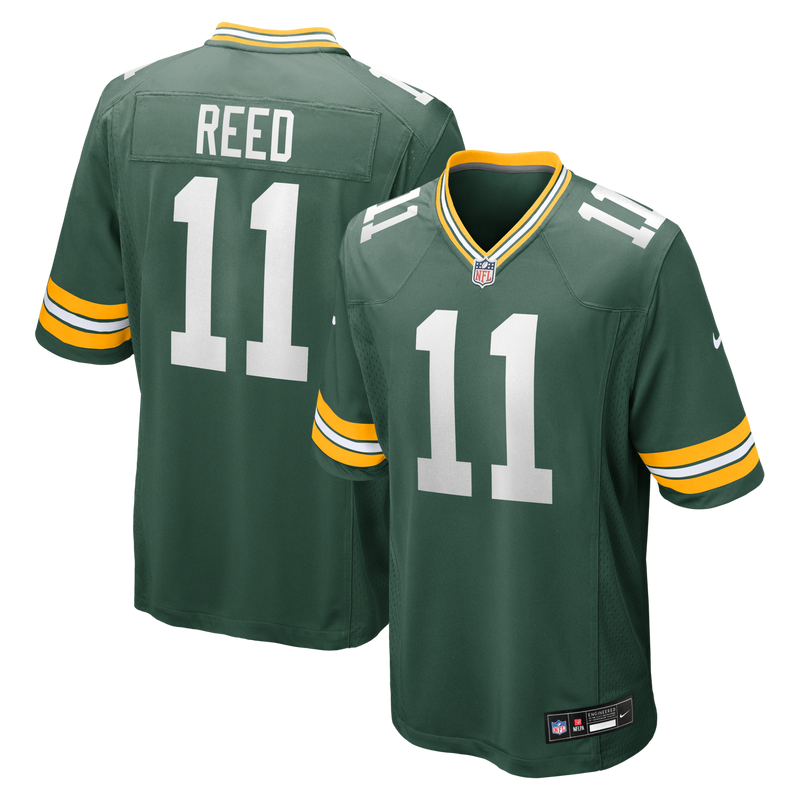 Green Bay Packers Jayden Reed Green jersey – view 1