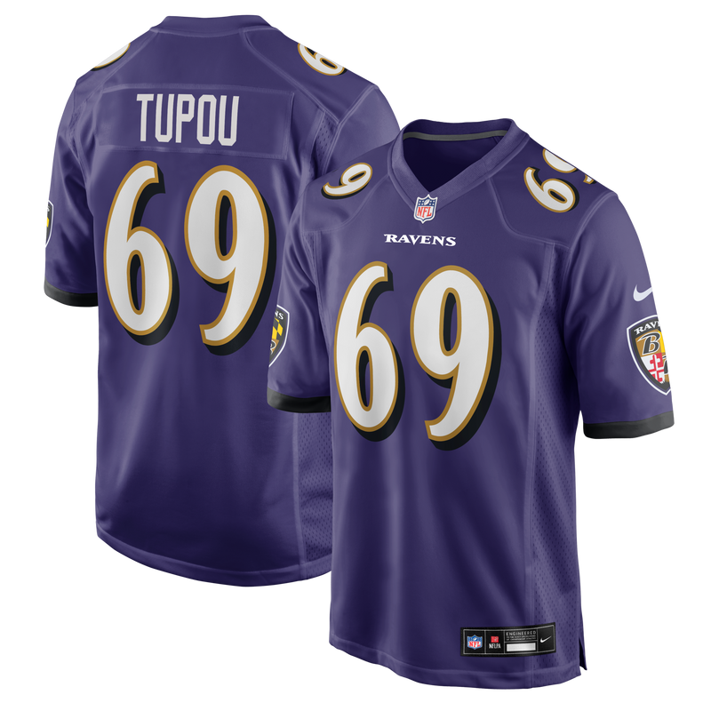 Baltimore Ravens Josh Tupou Purple jersey – view 1