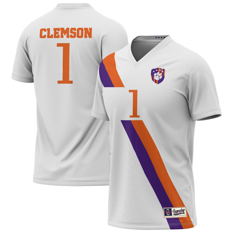 Clemson Tigers Lightweight Collegiate White jersey – view 1