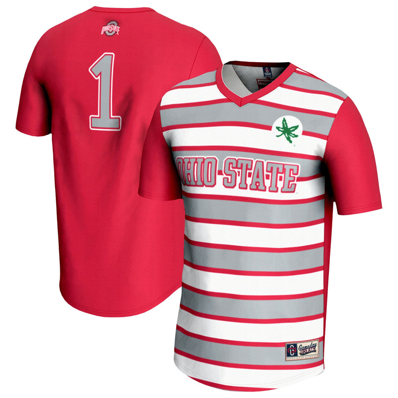 Ohio State Buckeyes Lightweight Scarlet jersey – view 1