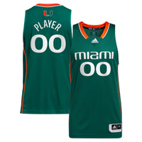 Miami Hurricanes adidas Green jersey – view 2