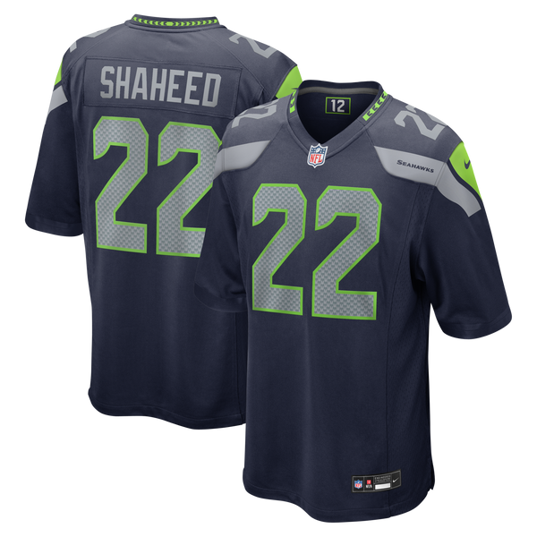 Seattle Seahawks Rashid Shaheed Nike College Navy Team Game Jersey