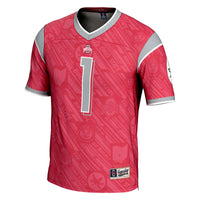 Ohio State Buckeyes Highlight Scarlet jersey – view 3