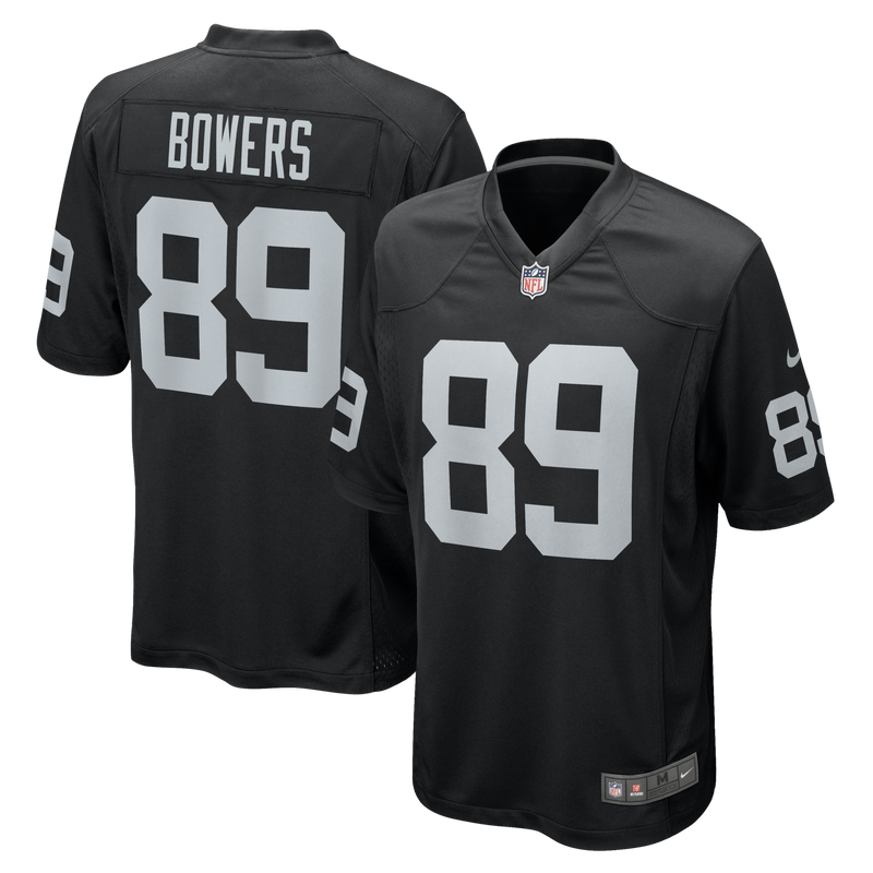 Las Vegas Raiders Brock Bowers Black jersey – view 1
