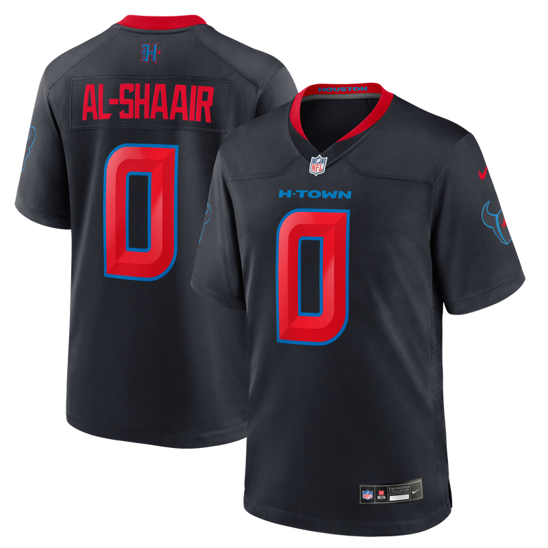 Houston Texans Azeez Al-Shaair Navy jersey – view 1