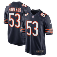 Chicago Bears TJ Edwards Navy jersey – view 1