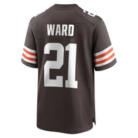 Cleveland Browns Denzel Ward Brown jersey – view 4