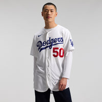 Los Angeles Dodgers Mookie Betts White jersey – view 5