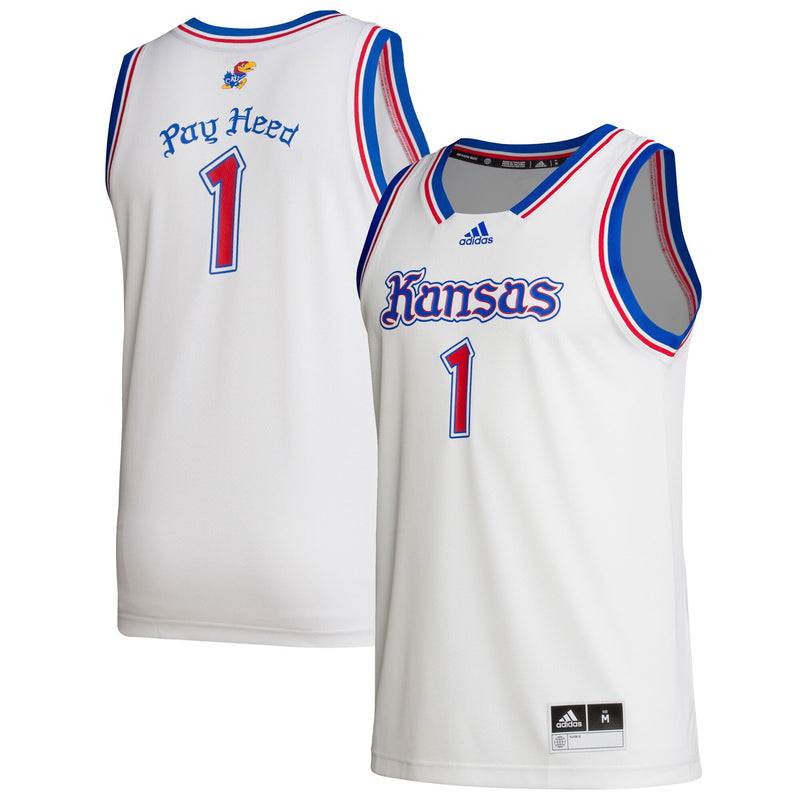 adidas Kansas Jayhawks White jersey – view 1